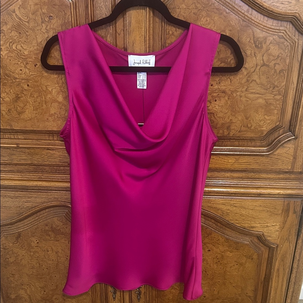 Joseph Ribkoff Fuchsia Sleeveless Blouse